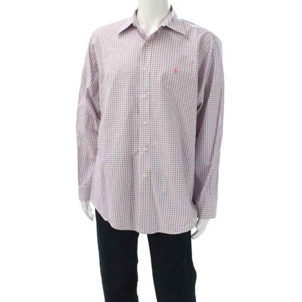 Ralph Lauren Blue Label Mens Plaid Button-Up Multicolor Long Sleeve Size M